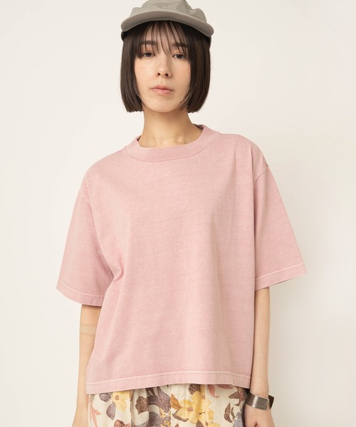 RNA-N（アールエヌエーエヌ）の「M2643 脱脂天竺ルーズT（Tシャツ/カットソー・レディース・キナリ/スミクロ/ピンク/ライトグレー・FREE）」の15枚目の写真