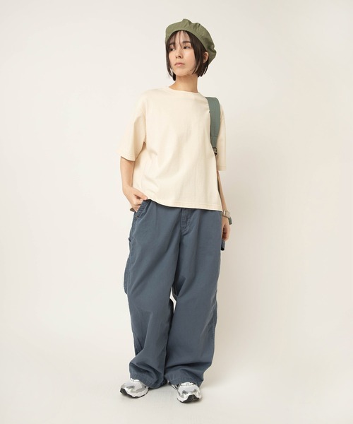 RNA-N（アールエヌエーエヌ）の「M2643 脱脂天竺ルーズT（Tシャツ/カットソー・レディース・キナリ/スミクロ/ピンク/ライトグレー・FREE）」の18枚目の写真