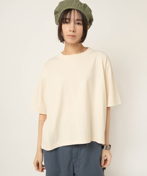 RNA-N（アールエヌエーエヌ）の「M2643 脱脂天竺ルーズT（Tシャツ/カットソー・レディース・キナリ/スミクロ/ピンク/ライトグレー・FREE）」の6枚目の写真