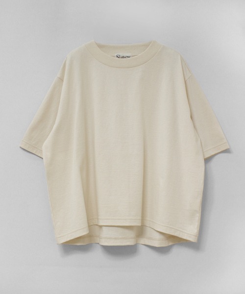 RNA-N（アールエヌエーエヌ）の「M2643 脱脂天竺ルーズT（Tシャツ/カットソー・レディース・キナリ/スミクロ/ピンク/ライトグレー・FREE）」の7枚目の写真