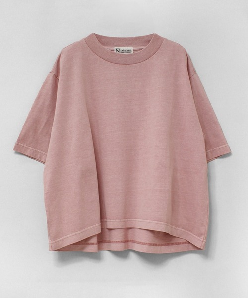 RNA-N（アールエヌエーエヌ）の「M2643 脱脂天竺ルーズT（Tシャツ/カットソー・レディース・キナリ/スミクロ/ピンク/ライトグレー・FREE）」の16枚目の写真