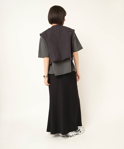 RNA-N（アールエヌエーエヌ）の「M2643 脱脂天竺ルーズT（Tシャツ/カットソー・レディース・キナリ/スミクロ/ピンク/ライトグレー・FREE）」の21枚目の写真