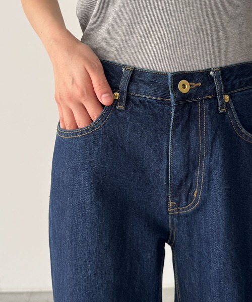 CANAL JEAN(キャナルジーン)の「El mar ワイドフレアデニムパンツ 605(デニムパンツ・レディース・インディゴブルー・MEDIUM/SMALL)」の9枚目の写真