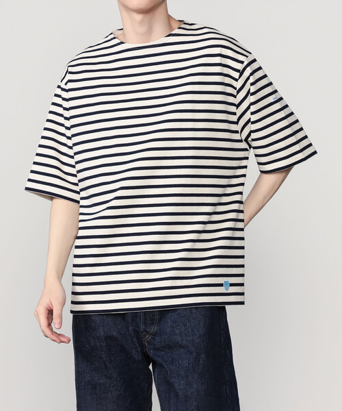 ORCIVAL(オーシバル)の「ORCIVAL | コットンロード クルーネック 半袖バスクシャツ MEN(Tシャツ/カットソー・メンズ・ホワイト系その他5/ブラウン系その他/ブルー系その他2/イエロー系その他/ブラウン系その他2/ブラック/レッド系その他/ブルー系その他・4/5/3)」の22枚目の写真