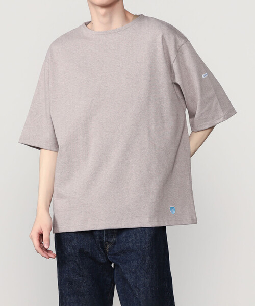 ORCIVAL(オーシバル)の「ORCIVAL | コットンロード クルーネック 半袖バスクシャツ MEN(Tシャツ/カットソー・メンズ・ホワイト系その他5/ブラウン系その他/ブルー系その他2/イエロー系その他/ブラウン系その他2/ブラック/レッド系その他/ブルー系その他・4/5/3)」の4枚目の写真