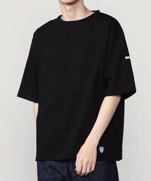 ORCIVAL（オーシバル）の「ORCIVAL | コットンロード クルーネック 半袖バスクシャツ MEN（Tシャツ/カットソー）」