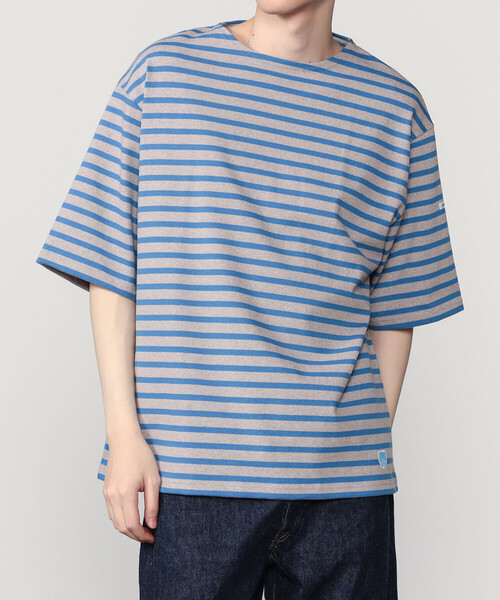 ORCIVAL(オーシバル)の「ORCIVAL | コットンロード クルーネック 半袖バスクシャツ MEN(Tシャツ/カットソー・メンズ・ホワイト系その他5/ブラウン系その他/ブルー系その他2/イエロー系その他/ブラウン系その他2/ブラック/レッド系その他/ブルー系その他・4/5/3)」の15枚目の写真