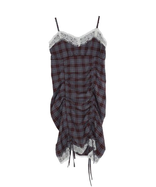 jouetie(ジュエティ)の「【MINAMI×jouetie】シャーリングキャミワンピース(ワンピース・レディース・ブルー/ブラック/ブラウン・MEDIUM)」の16枚目の写真