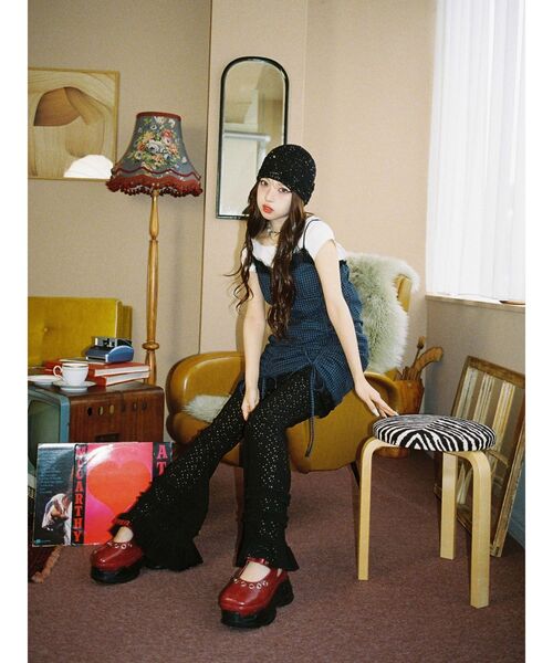 jouetie(ジュエティ)の「【MINAMI×jouetie】シャーリングキャミワンピース(ワンピース・レディース・ブルー/ブラック/ブラウン・MEDIUM)」の18枚目の写真