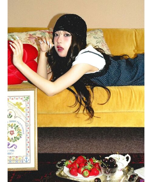 jouetie(ジュエティ)の「【MINAMI×jouetie】シャーリングキャミワンピース(ワンピース・レディース・ブルー/ブラック/ブラウン・MEDIUM)」の19枚目の写真