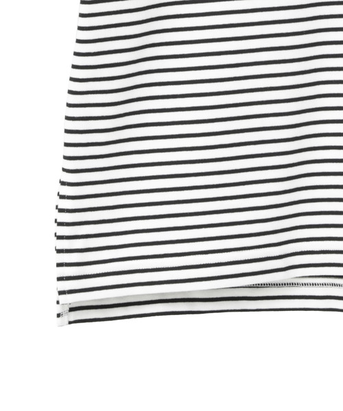 Tiara(ティアラ)の「ショルダーリボンTシャツ(Tシャツ/カットソー・レディース・ブラック/ホワイト×ブラック/ホワイト・FREE)」の14枚目の写真