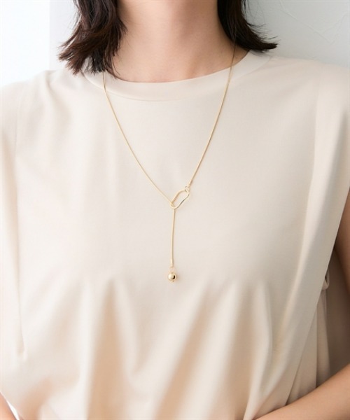 7days Life Styling（セブンデイズライフスタイリング）の「【接触冷感】シルケット加工サイドスリットフレンチスリーブトップス（Tシャツ/カットソー・レディース・ネイビー/ブルーグレー/オフホワイト/チャコール/ライトベージュ・LL/L/M/S/3L）」の21枚目の写真