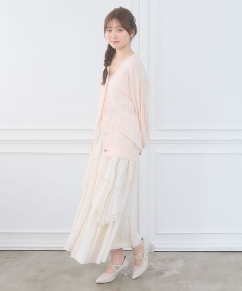 MAJESTIC LEGON(マジェスティックレゴン)の「ランダムティアードスカート(スカート・レディース・ブラック/ホワイト系その他2/ホワイト系その他・MEDIUM)」の6枚目の写真