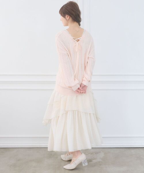 MAJESTIC LEGON(マジェスティックレゴン)の「ランダムティアードスカート(スカート・レディース・ブラック/ホワイト系その他2/ホワイト系その他・MEDIUM)」の7枚目の写真