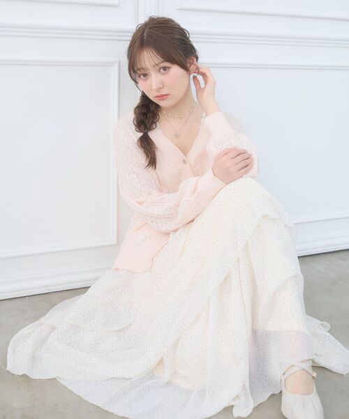 MAJESTIC LEGON(マジェスティックレゴン)の「ランダムティアードスカート(スカート・レディース・ブラック/ホワイト系その他2/ホワイト系その他・MEDIUM)」の8枚目の写真