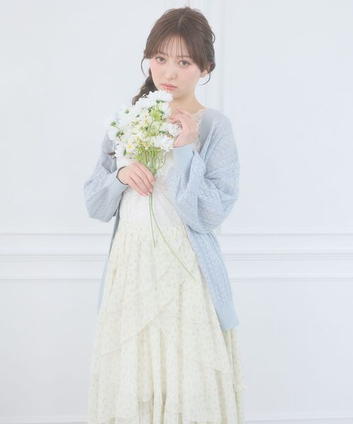 MAJESTIC LEGON(マジェスティックレゴン)の「ランダムティアードスカート(スカート・レディース・ブラック/ホワイト系その他2/ホワイト系その他・MEDIUM)」の17枚目の写真