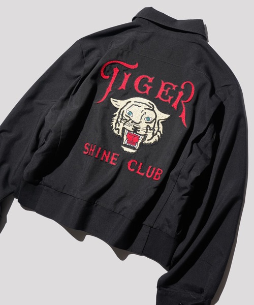PENNEYS(ぺニーズ)の「PENNEY'S / ペニーズ ROCKABILLY JACKET EMBROIDERY ロカビリージャケット ショートブルゾン 刺繍(ブルゾン・メンズ・ブラック・MEDIUM)」の1枚目の写真
