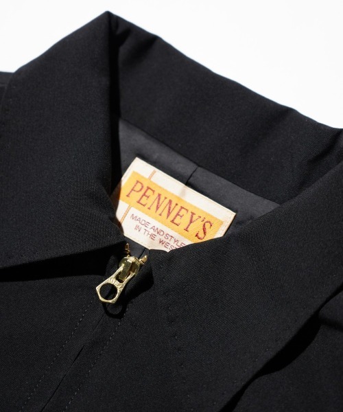 PENNEYS(ぺニーズ)の「PENNEY'S / ペニーズ ROCKABILLY JACKET EMBROIDERY ロカビリージャケット ショートブルゾン 刺繍(ブルゾン・メンズ・ブラック・MEDIUM)」の5枚目の写真