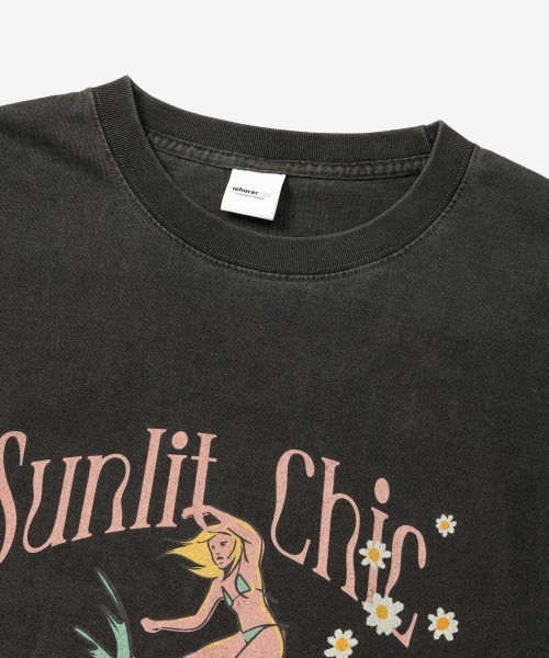 rehacer(レアセル)の「rehacer TEE : Sunlit Vintage Wash TEE / サンリット ヴィンテージ ウオッシュ T-shirt(Tシャツ/カットソー・メンズ・ネイビー/スミクロ/ワイン・MEDIUM/LARGE/X-LARGE/SMALL)」の10枚目の写真