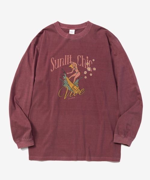 rehacer(レアセル)の「rehacer TEE : Sunlit Vintage Wash TEE / サンリット ヴィンテージ ウオッシュ T-shirt(Tシャツ/カットソー・メンズ・ネイビー/スミクロ/ワイン・MEDIUM/LARGE/X-LARGE/SMALL)」の8枚目の写真