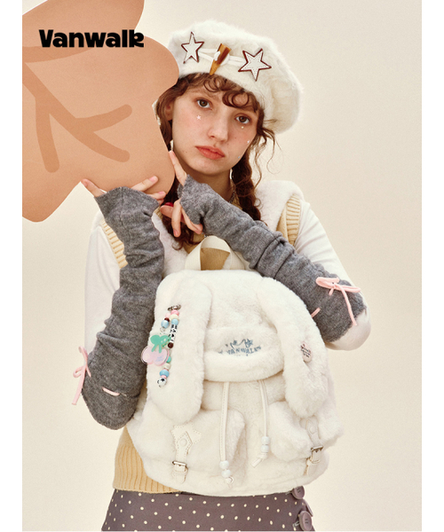 VANWALK（バンウォーク）の「Elephant Backpack [White]（バックパック/リュック・レディース・ホワイト・FREE）」の5枚目の写真