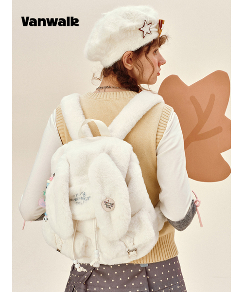 VANWALK（バンウォーク）の「Elephant Backpack [White]（バックパック/リュック・レディース・ホワイト・FREE）」の6枚目の写真