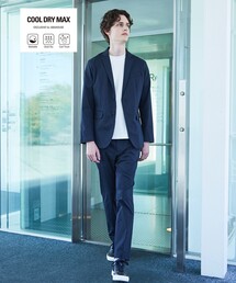 ABAHOUSE GRAY（アバハウスグレイ）の「【上下2点セット/セットアップ対応】COOL DRY MAX セットアップ / スーツ（セットアップ）」