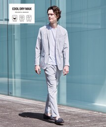ABAHOUSE GRAY（アバハウスグレイ）の「【上下2点セット/セットアップ対応】COOL DRY MAX セットアップ / スーツ（セットアップ）」