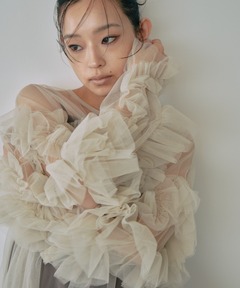 asymmetry tulle tops（シャツ/ブラウス）｜NOTREemor（ノートルエモア