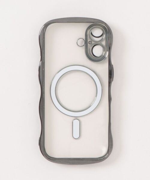 Fun & Daily(ファンアンドデイリー)の「MagSafe対応 Wave Metalic iPhone 16 17 Pro ProMax Case / アイフォンケース(スマホケース/カバー・レディース・ブラック/シルバー/オレンジ・iPhone 16/iPhone 16 Pro/iPhone 17/iPhone 17 Pro/iPhone 17 Pro Max/iPhone 16 Pro Max)」の5枚目の写真