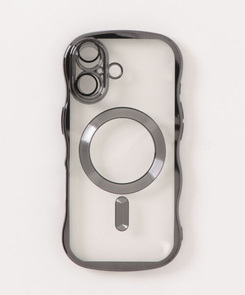 Fun & Daily(ファンアンドデイリー)の「MagSafe対応 Wave Metalic iPhone 16 17 Pro ProMax Case / アイフォンケース(スマホケース/カバー・レディース・ブラック/シルバー/オレンジ・iPhone 16/iPhone 16 Pro/iPhone 17/iPhone 17 Pro/iPhone 17 Pro Max/iPhone 16 Pro Max)」の4枚目の写真