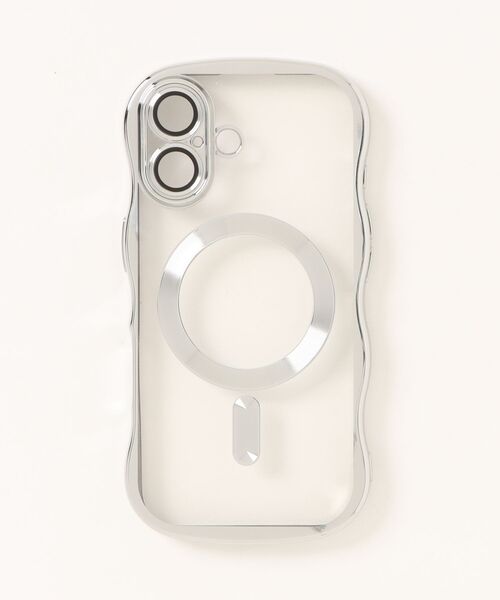 Fun & Daily(ファンアンドデイリー)の「MagSafe対応 Wave Metalic iPhone 16 17 Pro ProMax Case / アイフォンケース(スマホケース/カバー・レディース・ブラック/シルバー/オレンジ・iPhone 16/iPhone 16 Pro/iPhone 17/iPhone 17 Pro/iPhone 17 Pro Max/iPhone 16 Pro Max)」の6枚目の写真