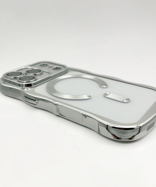 Fun & Daily(ファンアンドデイリー)の「MagSafe対応 Wave Metalic iPhone 16 17 Pro ProMax Case / アイフォンケース(スマホケース/カバー・レディース・ブラック/シルバー/オレンジ・iPhone 16/iPhone 16 Pro/iPhone 17/iPhone 17 Pro/iPhone 17 Pro Max/iPhone 16 Pro Max)」の9枚目の写真