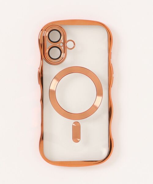 Fun & Daily(ファンアンドデイリー)の「MagSafe対応 Wave Metalic iPhone 16 17 Pro ProMax Case / アイフォンケース(スマホケース/カバー・レディース・ブラック/シルバー/オレンジ・iPhone 16/iPhone 16 Pro/iPhone 17/iPhone 17 Pro/iPhone 17 Pro Max/iPhone 16 Pro Max)」の13枚目の写真