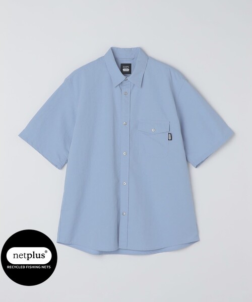 SHIPS(シップス)の「SHIPS:〈撥水〉netplus(R) ショートスリーブ シャツ アウター(シャツ/ブラウス・メンズ・ベージュ/ライトブルー/ネイビー・X-LARGE/LARGE/MEDIUM/SMALL)」の1枚目の写真