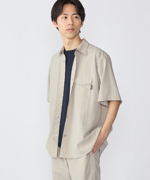 SHIPS(シップス)の「SHIPS:〈撥水〉netplus(R) ショートスリーブ シャツ アウター(シャツ/ブラウス・メンズ・ベージュ/ライトブルー/ネイビー・X-LARGE/LARGE/MEDIUM/SMALL)」の7枚目の写真