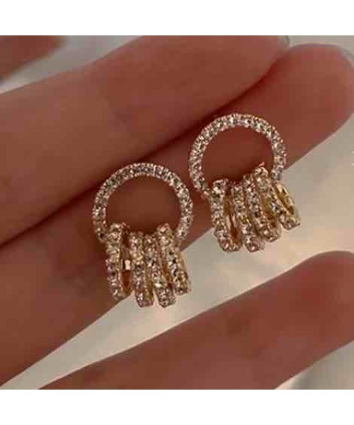 tone(トーン)の「【88eighty-eight】キラキラビジューリングフープピアス【import】(MA)(ピアス(両耳用)・レディース・シルバー/ゴールド・FREE)」の4枚目の写真