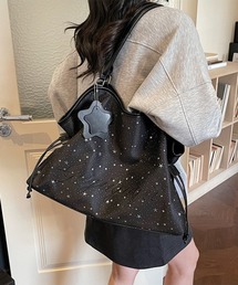 星柄チャーム付きショルダーバッグ