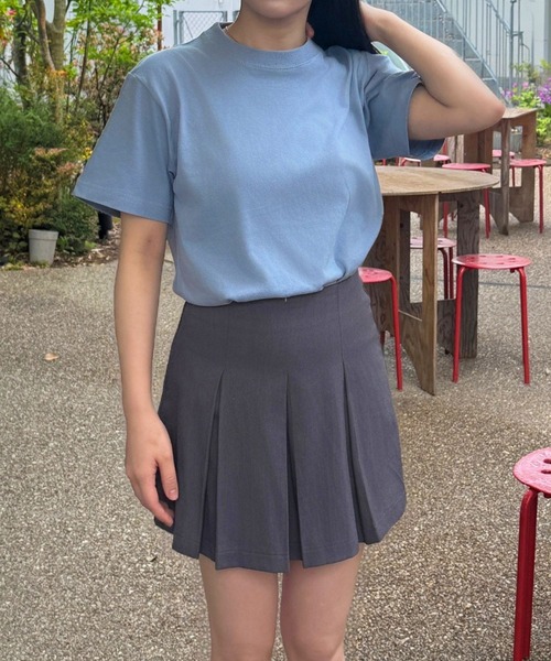lulufa(ルルファ)の「ベーシック デイリー 半袖Tシャツ(Tシャツ/カットソー・レディース・グレー/ライトグリーン/ライトブルー/ブラック/オフホワイト・MEDIUM/SMALL)」の19枚目の写真