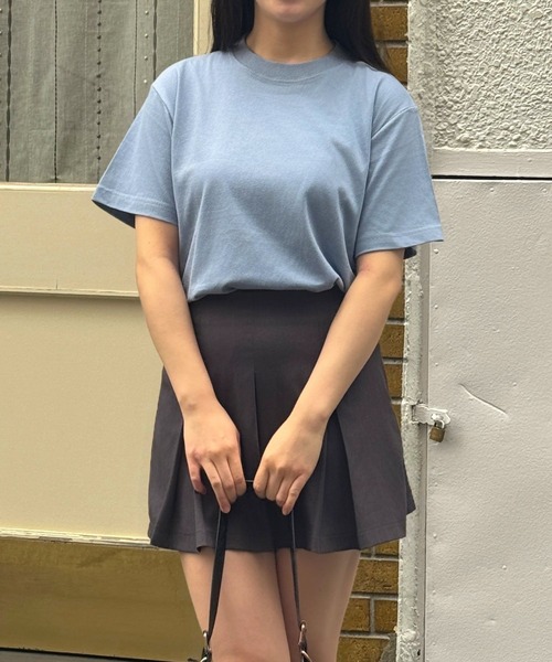 lulufa(ルルファ)の「ベーシック デイリー 半袖Tシャツ(Tシャツ/カットソー・レディース・グレー/ライトグリーン/ライトブルー/ブラック/オフホワイト・MEDIUM/SMALL)」の17枚目の写真