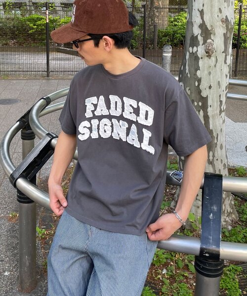 CIAOPANIC(チャオパニック)の「グランジフェルトロゴTシャツ(Tシャツ/カットソー・レディース・チャコールグレー/ブルー・MEDIUM/LARGE)」の15枚目の写真