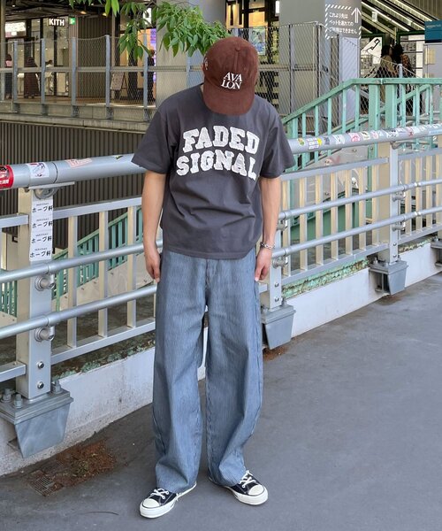 CIAOPANIC(チャオパニック)の「グランジフェルトロゴTシャツ(Tシャツ/カットソー・レディース・チャコールグレー/ブルー・MEDIUM/LARGE)」の11枚目の写真