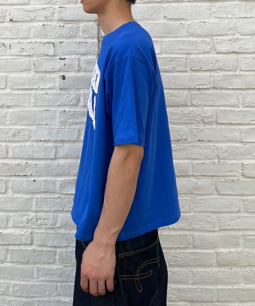 CIAOPANIC(チャオパニック)の「グランジフェルトロゴTシャツ(Tシャツ/カットソー・レディース・チャコールグレー/ブルー・MEDIUM/LARGE)」の18枚目の写真