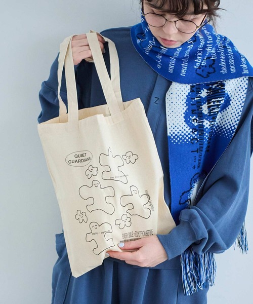 I am I in fact...(アイアムアイインファクト)の「GARDIANS TOTEBAG(トートバッグ・レディース・ベージュ・FREE)」の1枚目の写真