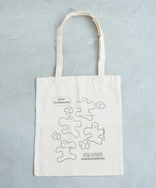 I am I in fact...(アイアムアイインファクト)の「GARDIANS TOTEBAG(トートバッグ・レディース・ベージュ・FREE)」の9枚目の写真