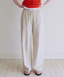 Natural stripe pants [KNSS08PT01]_Beige