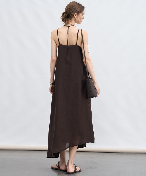 tageechita(タジチタ)の「【tageechita】アシンメトリー レイヤード キャミドレス(ワンピース・レディース・ブラウン/ベージュ・M/S/L)」の9枚目の写真