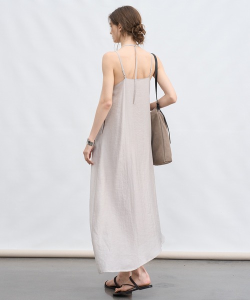 tageechita(タジチタ)の「【tageechita】アシンメトリー レイヤード キャミドレス(ワンピース・レディース・ブラウン/ベージュ・M/S/L)」の13枚目の写真