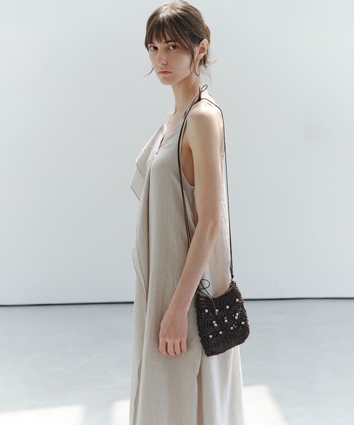 tageechita(タジチタ)の「【tageechita】アシンメトリー レイヤード キャミドレス(ワンピース・レディース・ブラウン/ベージュ・M/S/L)」の19枚目の写真