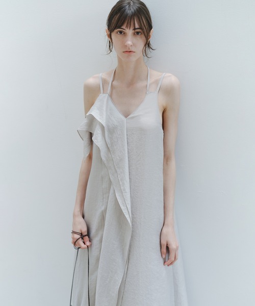 tageechita(タジチタ)の「【tageechita】アシンメトリー レイヤード キャミドレス(ワンピース・レディース・ブラウン/ベージュ・M/S/L)」の20枚目の写真